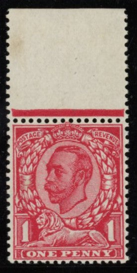 Great Britain 1912 1d Colour Trial, SG341var