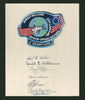 Space Shuttle mission STS-51-D crew autographs and mission patch