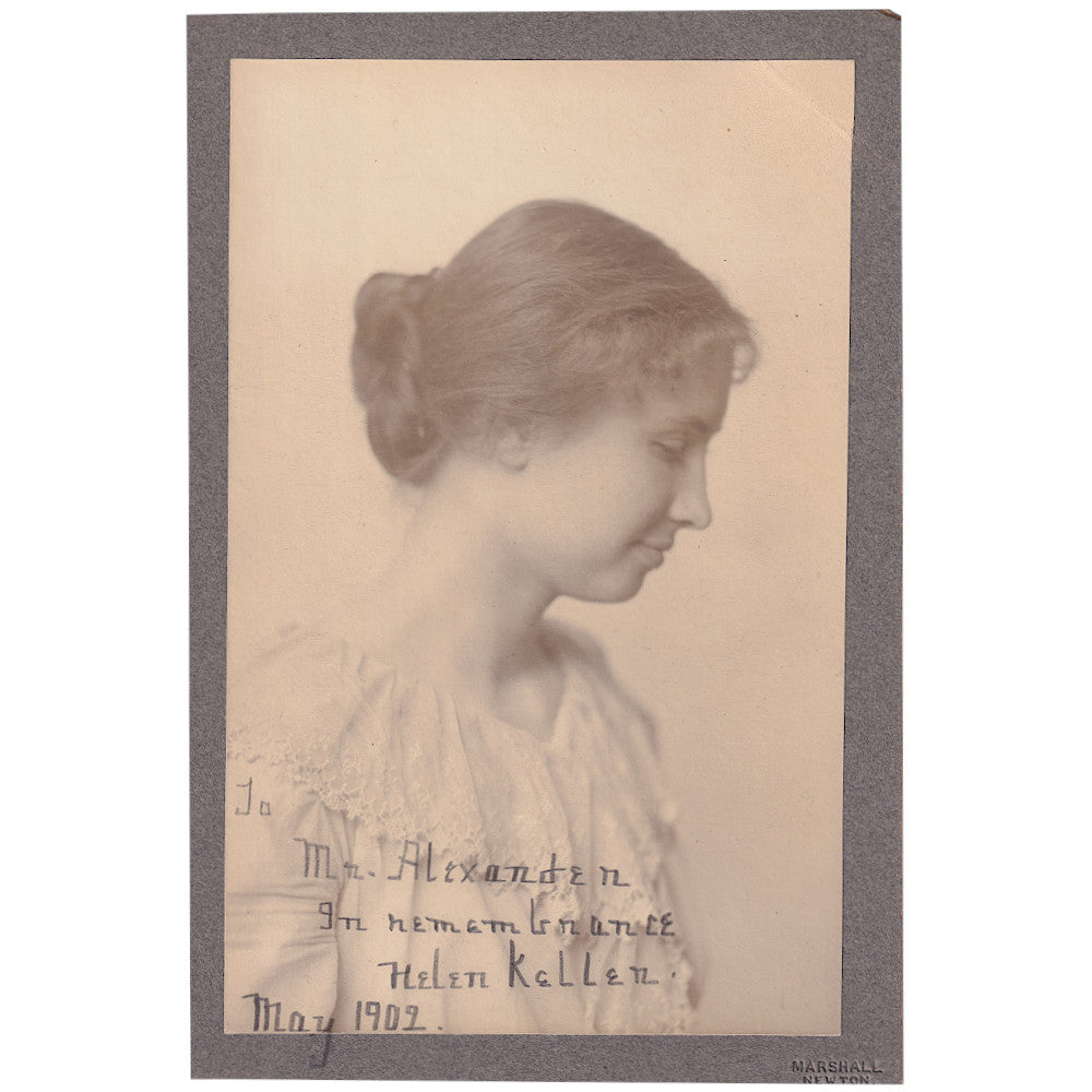 Helen Keller signed photograph