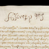 Henry VIII 's signature on a land document dated February 18 1544