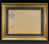 Queen Victoria 1885 signed military document in frame