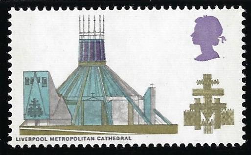 Great Britain 1969 British Cathedrals error, SG801a