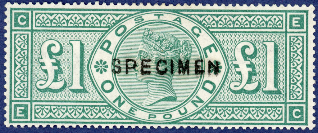 Great Britain 1891 £1 green, SG212var