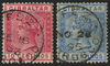 Morocco Agencies Gibraltar 1889-96 10c carmine, 25c ultramarine, SGZ32, 35