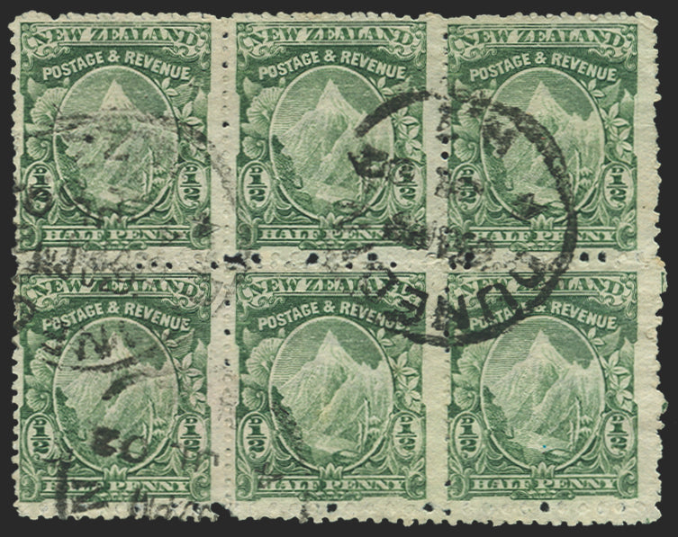 New Zealand 1902 ½d green 'Mount Cook', SG306