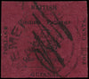 British Guiana 1856 Used 4c black on magenta with E.T.E.D. initials, SG24