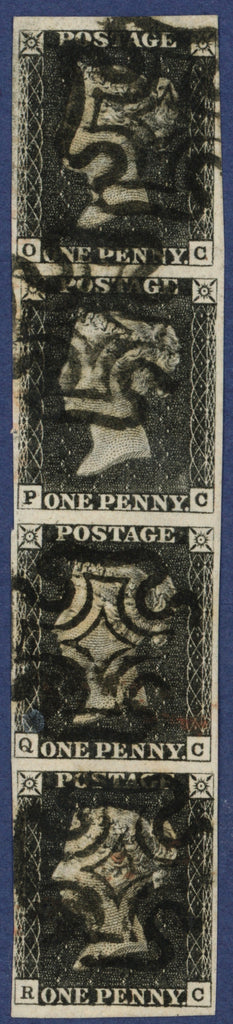 Great Britain 1840 1d black, Plate 1b, SG2