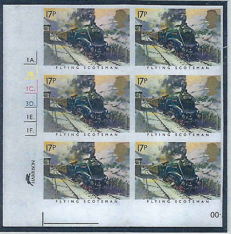 Great Britain 1984 17p "Flying Scotsman" error, SG1272a